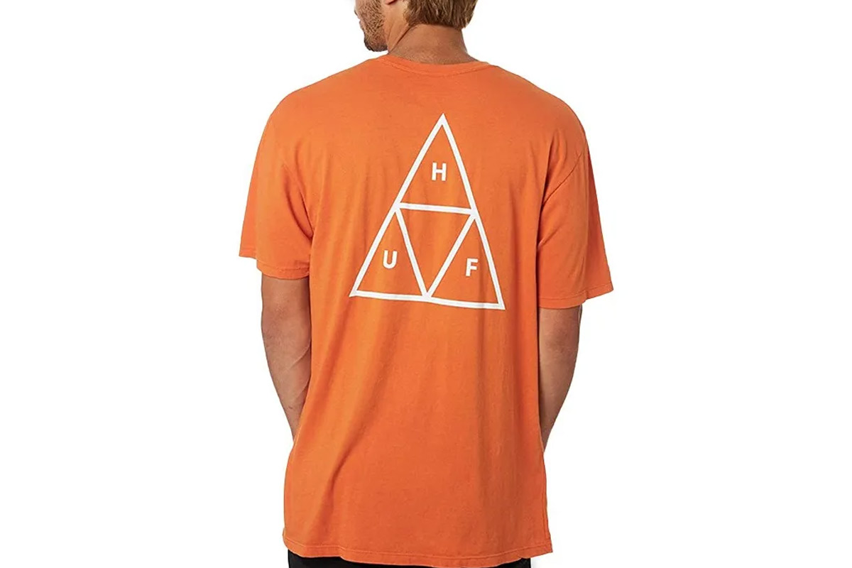 Huf Essentials Tt S-S Tee T-Shirt Ανδρικό (TS01751 SAFETY ORANGE